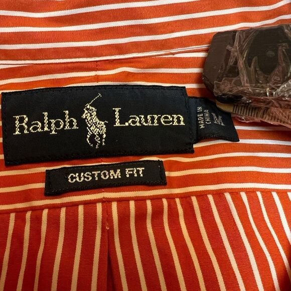 Lot Of 2 Ralph Lauren Mens Shirt Medium Striped - Picture 5 of 16